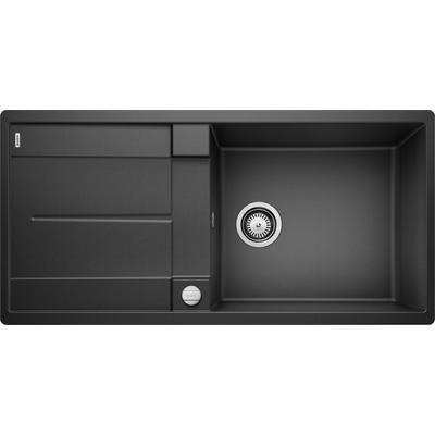 Granitspüle BLANCO "METRA XL 6 S-F", grau (anthrazit), B:49cm H:19cm T:99cm, Verbundwerkstoff, Küchenspülen, erhältlich in mehreren Farben