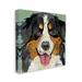 Stupell Industries Bernese Mountain Dog Portrait Layered Ephemera Collage by Traci Anderson - Wrapped Canvas Graphic Art Canvas | Wayfair