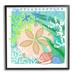Stupell Industries Ocean Sand Dollar Collage Seashells Coral Pattern - Floater Frame Graphic Art on Canvas in Blue/Green/Pink | Wayfair