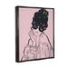 Stupell Industries Flawless Text Bold Pink Glam Fashion Woman by Ziwei Li - Floater Frame Graphic Art on Canvas in Black/Pink | Wayfair