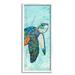 Stupell Industries Sea Turtle Underwater Ocean Mosaic Style Collage - Floater Frame Painting on Canvas in Blue/Green | Wayfair ao-201_wfr_10x24