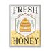 Stupell Industries Fresh Honey Rustic Bee Hive by Jennifer Pugh - Floater Frame Graphic Art on Canvas in Black/Yellow | Wayfair ao-454_gff_11x14