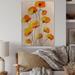 Winston Porter Yellow Country Flowers - Unframed Graphic Art on Wood in Black/Brown/Orange | 20 H x 12 W x 1 D in | Wayfair