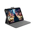 Logitech iPad (10. Generation) Tastatur-Case | Slim Folio mit integrierter kabelloser Tastatur (Grafit) - Spanish Layout