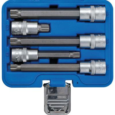 Bgs Technic - Bit-Einsatz-Satz Antrieb Innenvierkant 12,5 mm (1/2') Innenvielzahn (für xzn) 5-tlg. Image