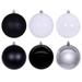 Vickerman 705476 - 2.4" Black / White / Silver Christmas Tree Ornament (18 Pack) (N220152)