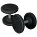York Barbell 26128 Rubber Pro Style Dumbbell Set of 2 - 145 lbs