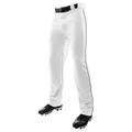 Champro Sports MVP Open Bottom Baseball Pants with Braid Adult Medium Grey with Navy Braid