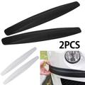 GUSTVE 2Pcs Car Corner Bumper Guard Protector Anti-Scratch Trim Cover Universal Car Bumper Corner Strip Sticker Anti-Collision PVC Strips for Cars SUV Pickup Trucks