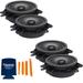 PowerBass OE Series Direct Replacement Coaxial Speakers Compatible With Toyota FJ Cruiser 07-14