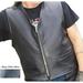 ReedÂ® Men s Naked Cow Leather Motorcycle Vest Made in USA (XL Navy)