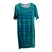 Lularoe Dresses | Lularoe T Shirt Dress | Color: Blue/Green | Size: S