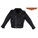 Dealer Leather Teens Leather Motorcycle Jacket - 3XL