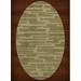 Dalyn Dover Area Rug DV6 Dv6 Marsh Blocks Squares 8 x 10 Oval