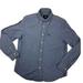 American Eagle Outfitters Shirts | American Eagle Long Sleeve Button Down Casual Chambray Shirt Mens Sz M Logo Blue | Color: Blue | Size: M