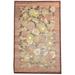 Rust Wool / Silk Rug 6 X 9 Modern Hand Knotted French Floral Room Size Carpet