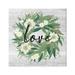 Stupell Industries Botanical Love Calligraphy Floral Wreath Rustic Design Graphic Art Gallery Wrapped Canvas Print Wall Art Design by Ziwei Li