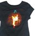 Disney Tops | Juniors Tinkerbell Pumpkin Tee - L | Color: Black/Orange | Size: Lj