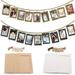 GROFRY 1 Set Hanging Photo Frames Adjustable Hanging Rope Dust-Proof Paper DIY Photo Collage Frames Home Decoration