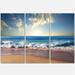 Designart Sea Sunset Seascape Photography Canvas Art Print