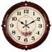 Delaman Vintage Wall Clocks 13 Inch Round Battery Operated Wall Clock Silent Non-Ticking Wall Clock for Living Room Kitchen Home Bathroom Bedroom