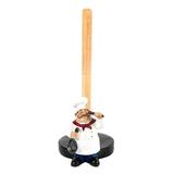 Resin Chef Double-Layer Paper Towel Holder Figurines Cake Shop Restaurant Crafts Decoration Ornament A