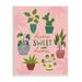 Stupell Industries Home Sweet Home Charming Potted House Plants Wood Wall Art 10 x 15 Design by Louise Allen