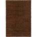 Unique Loom Indoor Rectangular Solid Print Modern Area Rugs Brown 6 0 x 9 0