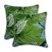 Pillow Perfect Lush Leaf Jungle 16.5-inch Throw Pillow (Set of 2)