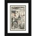 Karl Wiener 11x14 Black Ornate Wood Framed Double Matted Museum Art Print Titled: War! Peace Peace (Around 1940)