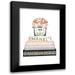 Amanda Greenwood 11x14 Black Modern Framed Museum Art Print Titled - Bookstack Peach Rose Vase I