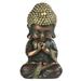 Golden Sitting Baby Buddha Figurine Religious Buddhism Collectible New Statuette