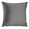 STOAG Silver Mesh Black and White Woven Graphics Abstract Carbon Throw Pillowcase Cushion Case Cover 18x18 inch