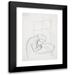 Marian Kopf 11x14 Black Modern Framed Museum Art Print Titled - Letter-Double-Sided Drawing (On the Reverse Sketch to the Image Panzerzug ) (1965-1969)