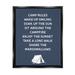 Stupell Industries Camp Rules Text Sign Enjoy Camping Tent Motif Jet Black Framed Floating Canvas Wall Art 16x20 by Lil Rue