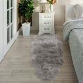 CAROMIO Fluffy Area Rug 2 x6 Faux Fur Sheepskin Rug Plush Shaggy Carpet Decor Rug Luxury Bed Side Sofa Plush Carpets Gray