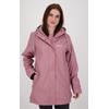 Regenjacke DEPROC ACTIVE "Friesennerz ELLESMERE WOMEN", Damen, Gr. 50 (XL), lila, Obermaterial: 100% Polyurethan;Futter: 100% Polyester, casual, figurumspielend, Langarm gerader Abschluss mit Druckknopf, Jacken, auch in Großen Größen erhältlich