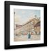Franz Xaver Schleich 20x24 Black Modern Framed Museum Art Print Titled - View of the Schwarzspanierstrase with the Beethovens Death House