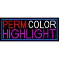 Perm Color Highlight LED Neon Sign 13 x 32 - inches Black Square Cut Acrylic Backing with Dimmer - Bright and Premium built indoor LED Neon Sign for Defence Force.