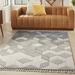 Nourison Paxton Modern & Contemporary Grey/Slate 5 3 x 7 11 Area Rug (5x8)