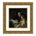 Jan Lievens 20x21 Gold Ornate Framed and Double Matted Museum Art Print Titled - Prince Charles Louis of the Palatinate with His Tutor Wolrad Von Plessen in Historical Dress