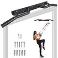 KUKUVI Wall Mounted Doorway Pull Up Bar, Multifunctional Heavy Duty Chin Up Over Door Frame Fitness Bar, Upper Body Workout Home Iron Gym System, Trainer Indoor, Training Exercise Max Loading 450lbs