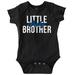 Little Baby Brother Cute Announcement Bodysuit Jumper Boys Infant Baby Brisco Brands 6M