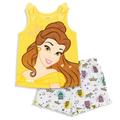 Disney Princess Belle Toddler Girls Tank Top French Terry Shorts Set Yellow 5T