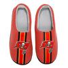 Men's FOCO Red Tampa Bay Buccaneers Team Stripe Memory Foam Slide Slippers