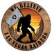 Las Vegas Raiders 12'' We Believe Bigfoot Circle Sign