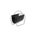 BLAKE MAGAZINE RACK BRASS BLACK - Shatana Home Z-BLAKE-MAGAZINE RACK BRASS BLACK