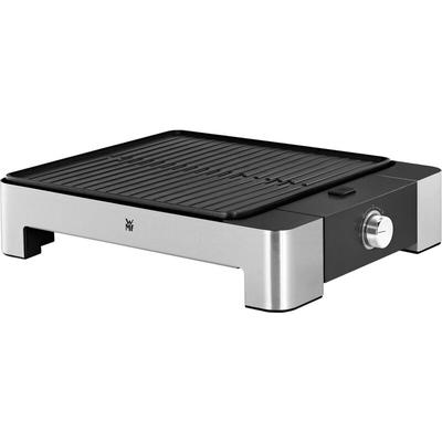 WMF Lono Quadro Elektro Tischgrill mit manueller Temperatureinstellung Schwarz, Silber