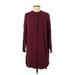 Old Navy Casual Dress - Popover: Burgundy Dresses - Women's Size Small