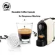 Icafilas-Capsules de café réutilisables en acier inoxydable dosette d'expresso quotidien